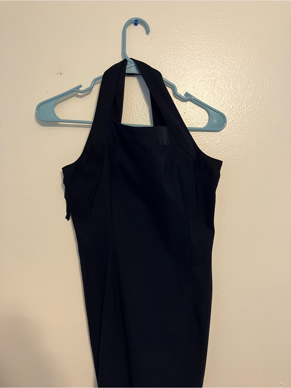 Classic Black Halter Midi Dress - Women's